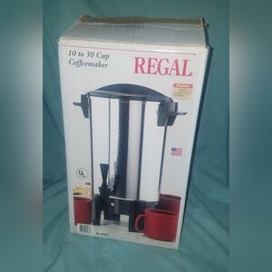 Regal 10-30 Cup Coffee Maker Good Condition With Original Box
